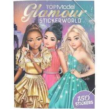 samolepka Top model Top model, 13232, Glamour Stickerworld, kreativní sešit se samolepkami