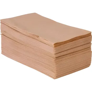 Papírový ubrousek Forstcz Ubrousky EKO hnědý recykl 1-vrstvé, 33x33 cm, skládání 1/8 (500 ks)