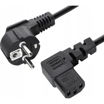 Napájecí kabel Napájecí kabel 1,2m EU C13 počítačový, zahnutý