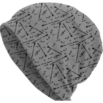 Pánská čepice s motivem klarinetu