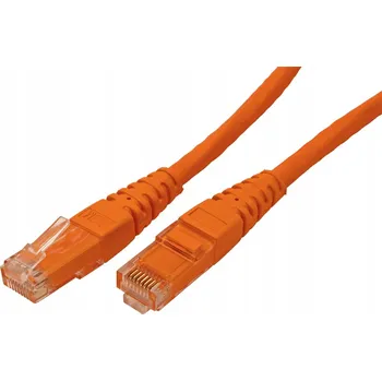 Síťový kabel ROLINE Síťový kabel patchcord RJ45 kat. 6 UTP, oranžový, 5 m