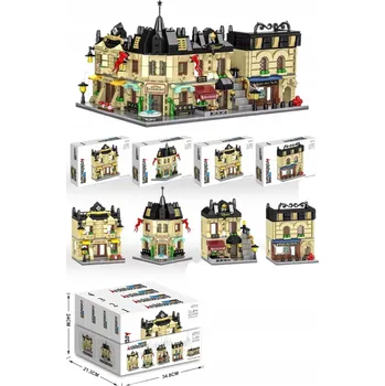 ostatní stavebnice STAVEBNICE ARCHITEKTURA 4V1 - MĚSTSKÉ BUDOVY, ULICE