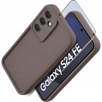 Pouzdro na mobilní telefon Zadní Kryt KrainaGSM pro Samsung Galaxy S24 FE hnědý