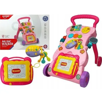 Dětské vozidlo INTERAKTIVNÍ ODRÁŽEDLO SE ZMIZÍKEM RŮŽOVÉ 6M+