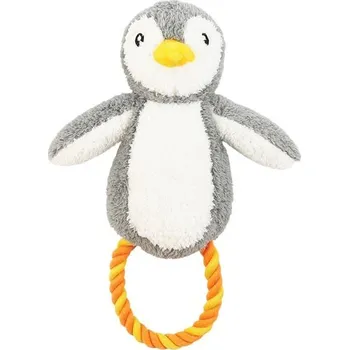 Hračka pro psa Hračka plyš vánoč. Pebble tučňák s provazem 28cm HP