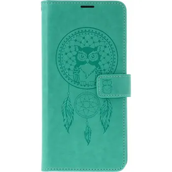 Pouzdro na mobilní telefon Pouzdro Xiaomi Redmi 15C knížkové Lapač se sovičkou zelené (kryt neboli obal na Xiaomi Redmi 15C)