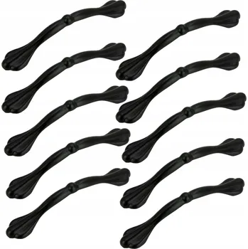 10 x Nábytková úchytka černá 96 mm kovová úchytka pro kuchyňský nábytek