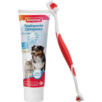 Péče o psí chrup beaphar sada pro péči o zuby, 100g