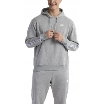 Nike Pánská Teplákovka Komplet Kalhoty a Mikina s kapucí Bavlna Joggers Sportovní šedá S