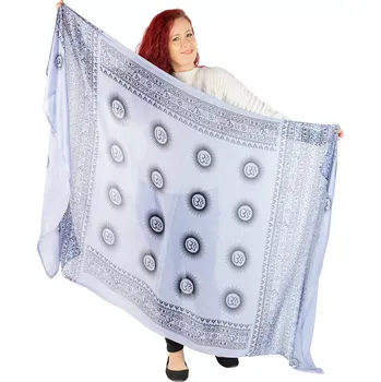 Šála Sarong / pareo / plážový šátek Sounds of the Sun - Purple-Blue, Sittar.cz