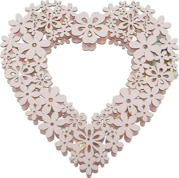 Interiérové dveře LED závěsná dekorace SRDCE 28x30x2,5cm