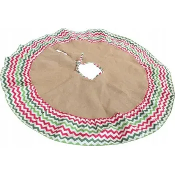 Vánoční dekorace Jutová podložka / obal pod vánoční stromeček, průměr 128 cm