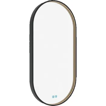 Zrcadlo Zrcadlo se senzorem Nimco 40x80 cm černá matná ZPC32002LVX90