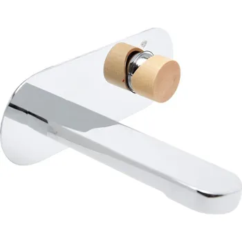 Umyvadlová baterie SAT Fusion včetně podomítkového tělesa dřevo SATBSFU101DS