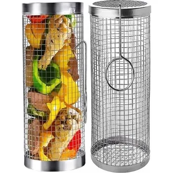 Příslušenství pro gril KOŠ NA GRILOVÁNÍ ZELENINY, HRANOLKŮ, OTOČNÝ GRILOVACÍ ROŠT 30 x 9,3 cm