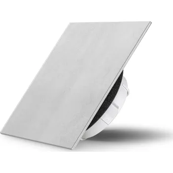 Ventil Air Design Glass Skleněný ventil Air Design čtvercový 2020 Concrete bílý DEKOR BETON Concrete bílý 2020 100 mm