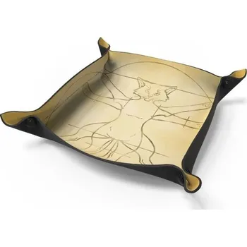 PODNOS NA KOSTKY - DICE TRAY - KOT WITRUVIÁNSKÝ (Vitruviánská Kočka)
