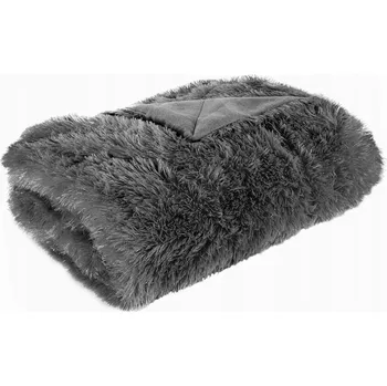 Přehoz na lůžko Přehoz na postel Eurofirany polyester 170 cm x 210 cm šedý