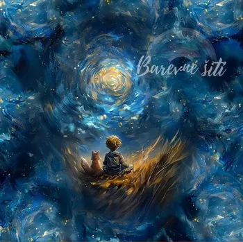 Úplet, Malý princ, noční obloha, panel (E) (Top kvalitní úplet Bella)