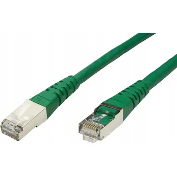 Síťový kabel ROLINE S/FTP patchkabel kat. 6, 15m, zelený