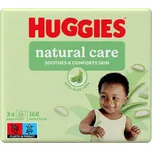 HUGGIES Natural Care vlhčené ubrousky 3x56ks