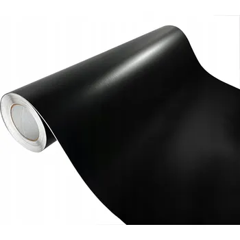 Tapeta Samolepicí Nábytková Fólie Černá Matná Fólie na Stolek Skříňky Šířka 75