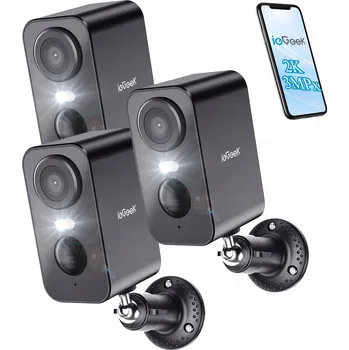 IP kamera BEZDRÁTOVÁ KAMERA 2K 3MPX WIFI IP NA BATERIE S OBOUSMĚRNÝM ZVUKEM, 3ks