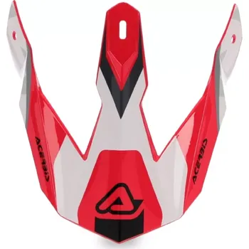 Helma na motorku ACERBIS náhradní kšilt k přilbě Linear červená/bílá