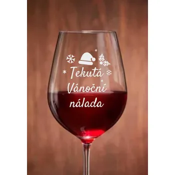 Sklenice Sklenička na víno Vánoční nálada 350 ml 1 ks