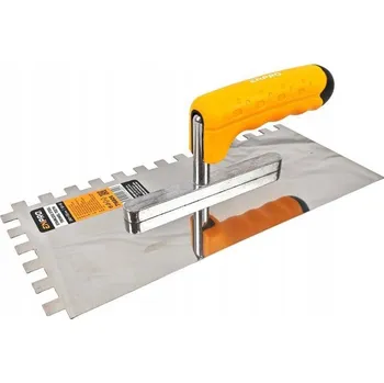 Zednické hladítko Hladítko nerez, zub 10 mm, 280 x 130 mm, gumová rukojeť, ENPRO