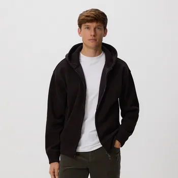 Pánská mikina Reserved - Mikina s kapucí - tmavě hnědá - 8110H-89X - 8110H-89X-XXL