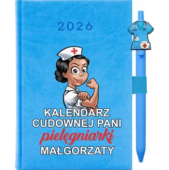 Kalendář Knižkový kalendář 2026 A5 FunnyCase modrý