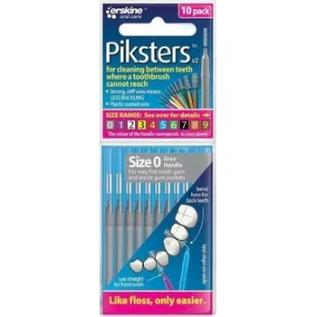 Zubní kartáček Mezizubní kartáčky Piksters R0 0,36mm 10 Ks