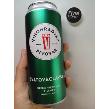 Pivo Vinohradský Svatováclavská 13 4,9% 0,5l