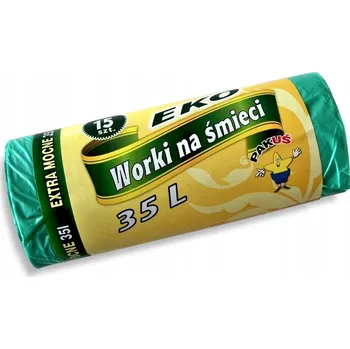 Pytle na odpadky Pytle na odpad Eko Pakuś 35l A15 Zelené 5512 P...