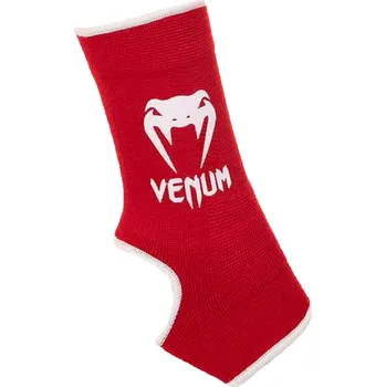 Chránič holeně pro bojový sport Venum Kontact Ankle Support Guards - Red Velikost: M