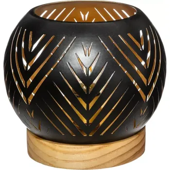 Kulatá dekorativní LED lucerna - černá