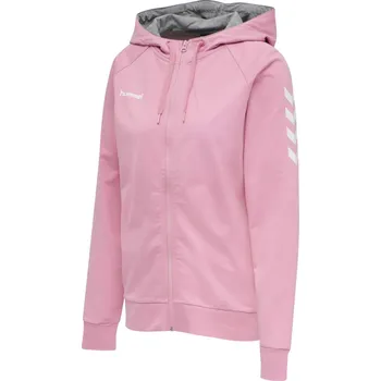 Dámské oblečení Mikina s kapucí Hummel GO COTTON ZIP HOODIE WOMAN 204232-3257 Velikost XS
