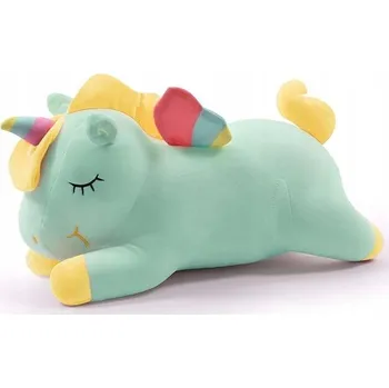 plyšák Plyšová Hračka jednorožec plyšový 40 cm vysoký plyšový mazlíček přítulníček hračka zelená