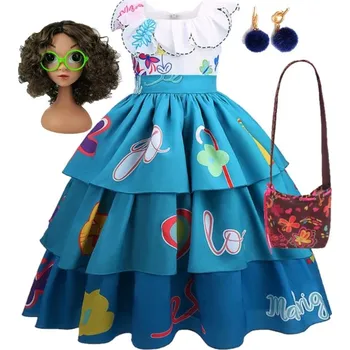 Karnevalový kostým KOSTÝM MADRIGAL ENCANTO MIRAbel 134 ŠATY 140 CM