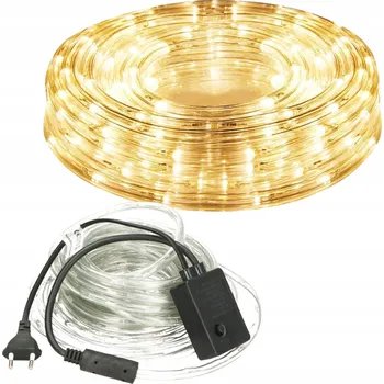 Vánoční světelná dekorace SVĚTELNÝ HAD 10M VENKOVNÍ BÍLÁ TEPLÁ BARVA