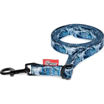 Vodítko pro psa Tamer Popruhové vodítko SIMPLE | Ocean Wave Popruhové vodítko - šířka: 1,5 cm, Popruhové vodítko - délka: 2,5 m