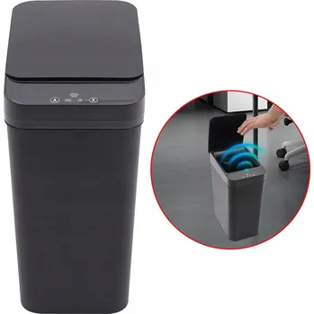 Odpadkový koš AUTOMATYCZNY POJEMNIK NA ODPADY 12 L BEZDOTYKOVÝ SENZOR POHYBU ABS PP