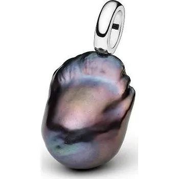 Náramek Anna Perly Luxusní přívěsek s pravou extra velkou perlou Kasumi ve stříbře (Ag 925/1000; 7 g)