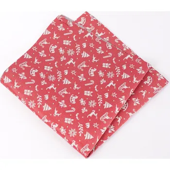 HEDVA ČESKÝ BROKÁT Kapesníček PESh 400 Vánoce červená