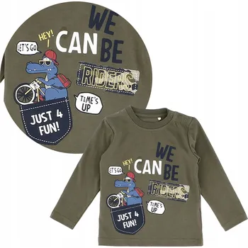 Chlapecké tričko Primigi dětské tričko s dlouhým rukávem bavlna zelené, velikost 92