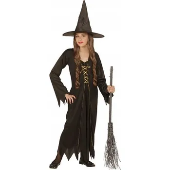 Karnevalový kostým KOSTÝM ČARODĚJNICE OBLEČENÍ ŠATY ŠATY KOUZLA 158