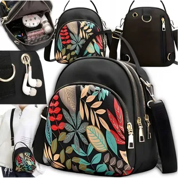 Batoh Dámský Stylový Vícebarevný Polyester 3 komory Zámek