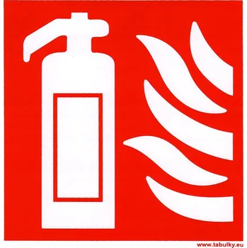 Tabulka - SYMBOL HASICÍ PŘÍSTROJ 148x148mm PH fotoluminiscenční