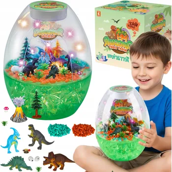 Obraz KUPITM6 TERÁRIUM S DINOSAURY PRO DĚTI – NOČNÍ LAMPA DÁREK